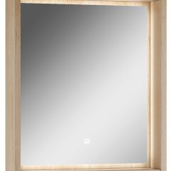 Шкаф-зеркало Nice 60 с подсветкой Домино (DN4706HZ) в Коротчаево - korotchaevo.mebel24.online | фото