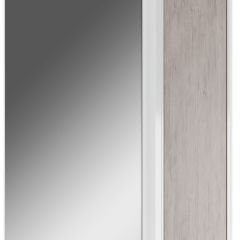 Шкаф-зеркало Uno 60 Дуб серый левый/правый Домино (DU1503HZ) в Коротчаево - korotchaevo.mebel24.online | фото