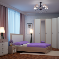 Спальня Глэдис (Модульная) ЯШС/Белый в Коротчаево - korotchaevo.mebel24.online | фото 2