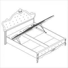 Спальня Мишель 4-х ств 1800 (белый матовый/экокожа) в Коротчаево - korotchaevo.mebel24.online | фото 4
