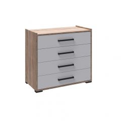 Спальня Соната Комод (Белый/Дуб крафт золотой) в Коротчаево - korotchaevo.mebel24.online | фото