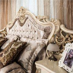 Спальный гарнитур Джоконда (крем) Шкаф 5-ти ств./Кровать 1800 в Коротчаево - korotchaevo.mebel24.online | фото 4