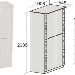 Спальный гарнитур Элана (модульная) Бодега белая в Коротчаево - korotchaevo.mebel24.online | фото 10