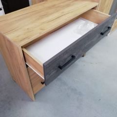 Спальный гарнитур МСП-1 (Модульный) Дуб золотой/Камень темный в Коротчаево - korotchaevo.mebel24.online | фото 15