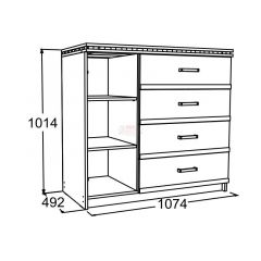 Спальный гарнитур Ольга-13 (модульный) в Коротчаево - korotchaevo.mebel24.online | фото 14