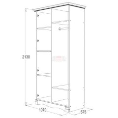 Спальный гарнитур Ольга-1Н (модульная) в Коротчаево - korotchaevo.mebel24.online | фото 3