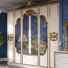 Спальный гарнитур Ольга (модульная) беж/золото в Коротчаево - korotchaevo.mebel24.online | фото 2