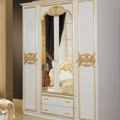 Спальный гарнитур Ольга (модульная) беж/золото в Коротчаево - korotchaevo.mebel24.online | фото 4