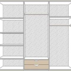 Спальный гарнитур Ольга (модульная) беж/золото в Коротчаево - korotchaevo.mebel24.online | фото 3