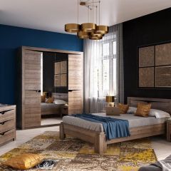 Спальный гарнитур  Соренто (Дуб стирлинг) в Коротчаево - korotchaevo.mebel24.online | фото