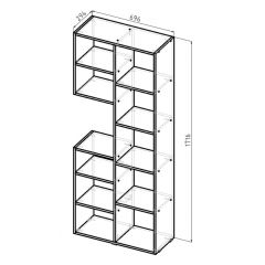 Стеллаж Элемент-2 (белый) в Коротчаево - korotchaevo.mebel24.online | фото 6