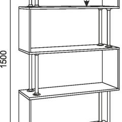 Стеллаж Зигзаг-2 в Коротчаево - korotchaevo.mebel24.online | фото 4