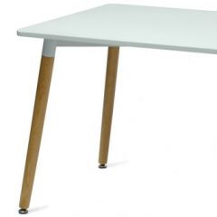 Стол Barneo T-10 (столешница RAL9003 белый, каркас светлый) в Коротчаево - korotchaevo.mebel24.online | фото 2