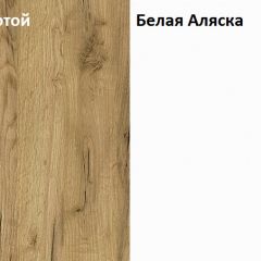 Стол компьютерный 12.74 Комфорт (Дуб Золотой CRAFT, Белая Аляска) в Коротчаево - korotchaevo.mebel24.online | фото 4