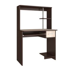 Стол компьютерный Дебют с пеналом (венге/лоредо) в Коротчаево - korotchaevo.mebel24.online | фото 2