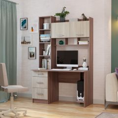 Стол компьютерный ПКС-5 Шимо темный/Шимо светлый в Коротчаево - korotchaevo.mebel24.online | фото