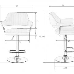 Стул барный DOBRIN CHARLY LM-5019 (белый) в Коротчаево - korotchaevo.mebel24.online | фото 2