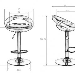 Стул барный DOBRIN DISCO LM-1010 (серый) в Коротчаево - korotchaevo.mebel24.online | фото