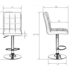 Стул барный DOBRIN KRUGER LM-5009 (черный) в Коротчаево - korotchaevo.mebel24.online | фото 2