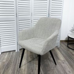 Стул BRANDY WZ2042-19 галечный серый фактурный велюр/ черный каркас М-City в Коротчаево - korotchaevo.mebel24.online | фото 5