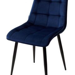 Стул CHIC BLUVEL-86 NAVY BLUE / черный каркас М-City в Коротчаево - korotchaevo.mebel24.online | фото
