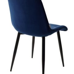 Стул CHIC BLUVEL-86 NAVY BLUE / черный каркас М-City в Коротчаево - korotchaevo.mebel24.online | фото 3
