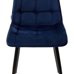 Стул CHIC BLUVEL-86 NAVY BLUE / черный каркас М-City в Коротчаево - korotchaevo.mebel24.online | фото 4
