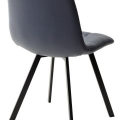 Стул CHILLI SQUARE HK017-09 серо-черничный, PU/ черный каркас М-City в Коротчаево - korotchaevo.mebel24.online | фото 3