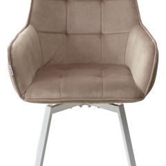 Стул MAVERICK 360 град. поворот. BLUVEL-40 BEIGE/ белый каркас, М-City в Коротчаево - korotchaevo.mebel24.online | фото 7
