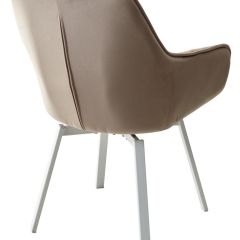 Стул MAVERICK 360 град. поворот. BLUVEL-40 BEIGE/ белый каркас, М-City в Коротчаево - korotchaevo.mebel24.online | фото 9
