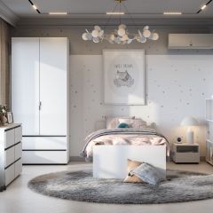 Токио Шкаф двухстворчатый с двумя ящиками в Коротчаево - korotchaevo.mebel24.online | фото 3