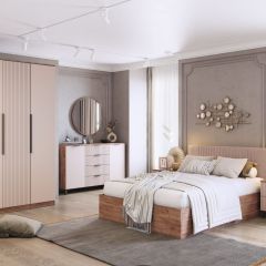 ТОСКАНА Спальный гарнитур (компоновка 2) в Коротчаево - korotchaevo.mebel24.online | фото