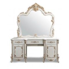 Туалетный стол с пуфиком Флоренция в Коротчаево - korotchaevo.mebel24.online | фото 3