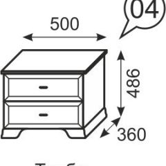 Тумба прикроватная Венеция 4 бодега в Коротчаево - korotchaevo.mebel24.online | фото 2