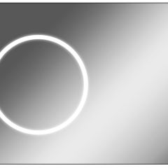Зеркало Eclipse 100 black с подсветкой Sansa (SE1032Z) в Коротчаево - korotchaevo.mebel24.online | фото