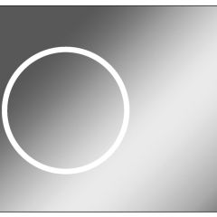 Зеркало Eclipse 90 black с подсветкой Sansa (SE1031Z) в Коротчаево - korotchaevo.mebel24.online | фото