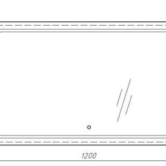 Зеркало Galaxy 120 alum с подсветкой Sansa (SG1010Z) в Коротчаево - korotchaevo.mebel24.online | фото 7