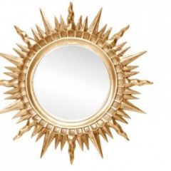 Зеркало круглое золото (1810(1) в Коротчаево - korotchaevo.mebel24.online | фото 1