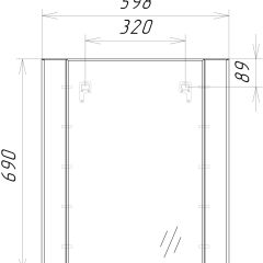 Зеркало Optima 60 Домино (DO1902Z) в Коротчаево - korotchaevo.mebel24.online | фото 8