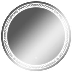Зеркало Прая 700х700 с подсветкой Домино (GL7048Z) в Коротчаево - korotchaevo.mebel24.online | фото