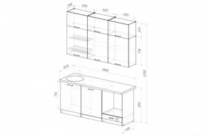 АЛЬБА Кухонный гарнитур Макси 2 (1800 мм) в Коротчаево - korotchaevo.mebel24.online | фото 2