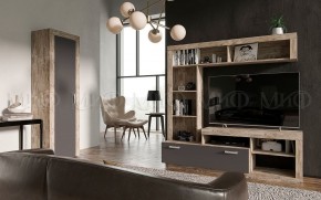 Ангара Шкаф 2-х створчатый (Графит/дуб юкон) в Коротчаево - korotchaevo.mebel24.online | фото 3