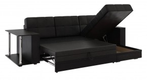 Диван угловой Атлант со столиком (к/з Марика Черный) в Коротчаево - korotchaevo.mebel24.online | фото 4