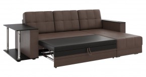 Диван угловой Атлант со столиком (к/з Марика Коричневый) в Коротчаево - korotchaevo.mebel24.online | фото 3