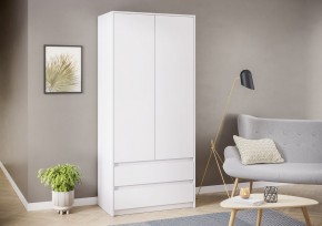 АЙДЕН ШК06-900 Шкаф 2 двери/2 ящика (белый) в Коротчаево - korotchaevo.mebel24.online | фото