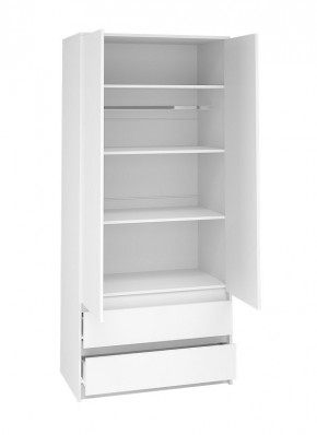 АЙДЕН ШК06-900 Шкаф 2 двери/2 ящика (белый) в Коротчаево - korotchaevo.mebel24.online | фото 2