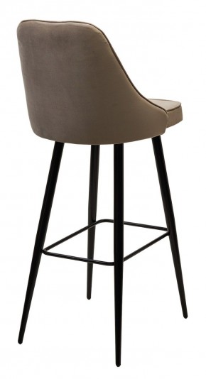 Барный стул NEPAL-BAR БЕЖЕВЫЙ #5, велюр/ черный каркас (H=78cm) М-City в Коротчаево - korotchaevo.mebel24.online | фото 2
