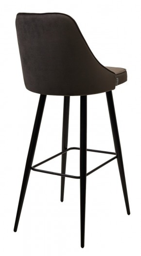 Барный стул NEPAL-BAR ГРАФИТ #14, велюр/ черный каркас (H=78cm) М-City в Коротчаево - korotchaevo.mebel24.online | фото 2