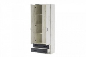 БЕАТРИС Шкаф Дуэт (дуб крафт белый/антрацит) в Коротчаево - korotchaevo.mebel24.online | фото 2