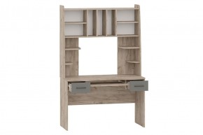 БЕТА Стол рабочий (дуб крафт серый/графит) в Коротчаево - korotchaevo.mebel24.online | фото 2
